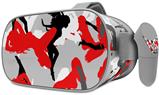 Decal style Skin Wrap compatible with Oculus Go Headset - Sexy Girl Silhouette Camo Red (OCULUS NOT INCLUDED)