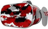 Decal style Skin Wrap compatible with Oculus Go Headset - WraptorCamo Digital Camo Red (OCULUS NOT INCLUDED)