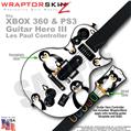 Penguins on White WraptorSkinz � Skin fits XBOX 360 & PS3 Guitar Hero III Les Paul Controller (GUITAR NOT INCLUDED)