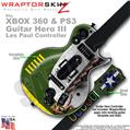 WWII Bomber Plane WraptorSkinz � Skin fits XBOX 360 & PS3 Guitar Hero III Les Paul Controller (GUITAR NOT INCLUDED)