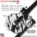 Zebra Stripes WraptorSkinz � Skin fits XBOX 360 & PS3 Guitar Hero III Les Paul Controller (GUITAR NOT INCLUDED)