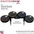 Stardust Black Skin by WraptorSkinz� fits Rock Band Drum Set for Nintendo Wii, XBOX 360, PS2 & PS3 (DRUMS NOT INCLUDED)