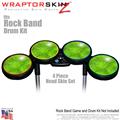 Stardust Green Skin by WraptorSkinz� fits Rock Band Drum Set for Nintendo Wii, XBOX 360, PS2 & PS3 (DRUMS NOT INCLUDED)