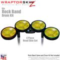 Stardust Yellow Skin by WraptorSkinz� fits Rock Band Drum Set for Nintendo Wii, XBOX 360, PS2 & PS3 (DRUMS NOT INCLUDED)