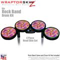 Tie Dye Pastel Skin by WraptorSkinz� fits Rock Band Drum Set for Nintendo Wii, XBOX 360, PS2 & PS3 (DRUMS NOT INCLUDED)