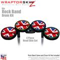 Union Jack 01 Skin by WraptorSkinz� fits Rock Band Drum Set for Nintendo Wii, XBOX 360, PS2 & PS3 (DRUMS NOT INCLUDED)