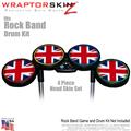 Union Jack 02 Skin by WraptorSkinz� fits Rock Band Drum Set for Nintendo Wii, XBOX 360, PS2 & PS3 (DRUMS NOT INCLUDED)