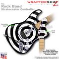 Bullseye Black and White WraptorSkinz � Skin fits Rock Band Stratocaster Guitar for Nintendo Wii, XBOX 360, PS2 & PS3 (GUITAR NOT INCLUDED)