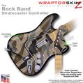 Camouflage Brown WraptorSkinz � Skin fits Rock Band Stratocaster Guitar for Nintendo Wii, XBOX 360, PS2 & PS3 (GUITAR NOT INCLUDED)
