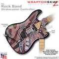 Camouflage Pink WraptorSkinz � Skin fits Rock Band Stratocaster Guitar for Nintendo Wii, XBOX 360, PS2 & PS3 (GUITAR NOT INCLUDED)