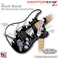 Chrome Drip on Black WraptorSkinz � Skin fits Rock Band Stratocaster Guitar for Nintendo Wii, XBOX 360, PS2 & PS3 (GUITAR NOT INCLUDED)