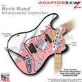 Chrome Drip on Pink WraptorSkinz � Skin fits Rock Band Stratocaster Guitar for Nintendo Wii, XBOX 360, PS2 & PS3 (GUITAR NOT INCLUDED)