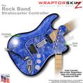 Stardust Blue WraptorSkinz � Skin fits Rock Band Stratocaster Guitar for Nintendo Wii, XBOX 360, PS2 & PS3 (GUITAR NOT INCLUDED)