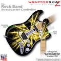 Lightning Yellow WraptorSkinz � Skin fits Rock Band Stratocaster Guitar for Nintendo Wii, XBOX 360, PS2 & PS3 (GUITAR NOT INCLUDED)