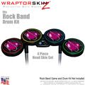 Barbwire Heart Hot Pink Skin by WraptorSkinz� fits Rock Band Drum Set for Nintendo Wii, XBOX 360, PS2 & PS3 (DRUMS NOT INCLUDED)