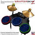 Abstract 01 Blue Skin by WraptorSkinz� fits Guitar Hero 4 World Tour Drum Set for Nintendo Wii, XBOX 360, PS2 & PS3 (DRUMS NOT INCLUDED)