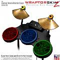 Abstract 01 Colors Skin by WraptorSkinz� fits Guitar Hero 4 World Tour Drum Set for Nintendo Wii, XBOX 360, PS2 & PS3 (DRUMS NOT INCLUDED)