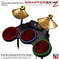 Abstract 01 Red Skin by WraptorSkinz� fits Guitar Hero 4 World Tour Drum Set for Nintendo Wii, XBOX 360, PS2 & PS3 (DRUMS NOT INCLUDED)
