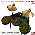 Abstract 01 Yellow Skin by WraptorSkinz� fits Guitar Hero 4 World Tour Drum Set for Nintendo Wii, XBOX 360, PS2 & PS3 (DRUMS NOT INCLUDED)