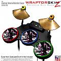 Abstract 02 Pink Skin by WraptorSkinz� fits Guitar Hero 4 World Tour Drum Set for Nintendo Wii, XBOX 360, PS2 & PS3 (DRUMS NOT INCLUDED)
