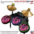 Alecias Swirl 02 Hot Pink Skin by WraptorSkinz� fits Guitar Hero 4 World Tour Drum Set for Nintendo Wii, XBOX 360, PS2 & PS3 (DRUMS NOT INCLUDED)