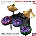 Alecias Swirl 02 Purple Skin by WraptorSkinz� fits Guitar Hero 4 World Tour Drum Set for Nintendo Wii, XBOX 360, PS2 & PS3 (DRUMS NOT INCLUDED)