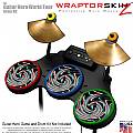 Alecias Swirl 02 Skin by WraptorSkinz� fits Guitar Hero 4 World Tour Drum Set for Nintendo Wii, XBOX 360, PS2 & PS3 (DRUMS NOT INCLUDED)