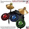 Barbwire Heart Colors Skin by WraptorSkinz� fits Guitar Hero 4 World Tour Drum Set for Nintendo Wii, XBOX 360, PS2 & PS3 (DRUMS NOT INCLUDED)