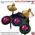 Barbwire Heart Hot Pink Skin by WraptorSkinz� fits Guitar Hero 4 World Tour Drum Set for Nintendo Wii, XBOX 360, PS2 & PS3 (DRUMS NOT INCLUDED)
