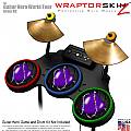 Barbwire Heart Purple Skin by WraptorSkinz� fits Guitar Hero 4 World Tour Drum Set for Nintendo Wii, XBOX 360, PS2 & PS3 (DRUMS NOT INCLUDED)