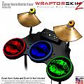 Big Kiss Lips Colors Skin by WraptorSkinz� fits Guitar Hero 4 World Tour Drum Set for Nintendo Wii, XBOX 360, PS2 & PS3 (DRUMS NOT INCLUDED)