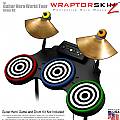 Bullseye Black and White Skin by WraptorSkinz� fits Guitar Hero 4 World Tour Drum Set for Nintendo Wii, XBOX 360, PS2 & PS3 (DRUMS NOT INCLUDED)