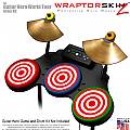 Bullseye Red and White Skin by WraptorSkinz� fits Guitar Hero 4 World Tour Drum Set for Nintendo Wii, XBOX 360, PS2 & PS3 (DRUMS NOT INCLUDED)