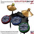 Camouflage Blue Skin by WraptorSkinz� fits Guitar Hero 4 World Tour Drum Set for Nintendo Wii, XBOX 360, PS2 & PS3 (DRUMS NOT INCLUDED)