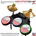 Chrome Drip on Pink Skin by WraptorSkinz� fits Guitar Hero 4 World Tour Drum Set for Nintendo Wii, XBOX 360, PS2 & PS3 (DRUMS NOT INCLUDED)