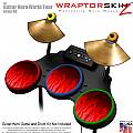 Fire Red Skin by WraptorSkinz� fits Guitar Hero 4 World Tour Drum Set for Nintendo Wii, XBOX 360, PS2 & PS3 (DRUMS NOT INCLUDED)