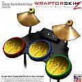 Fire Yellow Skin by WraptorSkinz� fits Guitar Hero 4 World Tour Drum Set for Nintendo Wii, XBOX 360, PS2 & PS3 (DRUMS NOT INCLUDED)