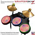 Kearas Flowers on Pink Skin by WraptorSkinz� fits Guitar Hero 4 World Tour Drum Set for Nintendo Wii, XBOX 360, PS2 & PS3 (DRUMS NOT INCLUDED)