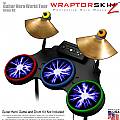 Lightning Blue Skin by WraptorSkinz� fits Guitar Hero 4 World Tour Drum Set for Nintendo Wii, XBOX 360, PS2 & PS3 (DRUMS NOT INCLUDED)
