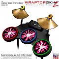 Lightning Pink Skin by WraptorSkinz� fits Guitar Hero 4 World Tour Drum Set for Nintendo Wii, XBOX 360, PS2 & PS3 (DRUMS NOT INCLUDED)