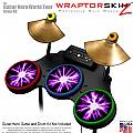 Lightning Purple Skin by WraptorSkinz� fits Guitar Hero 4 World Tour Drum Set for Nintendo Wii, XBOX 360, PS2 & PS3 (DRUMS NOT INCLUDED)