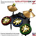 Lightning Yellow Skin by WraptorSkinz� fits Guitar Hero 4 World Tour Drum Set for Nintendo Wii, XBOX 360, PS2 & PS3 (DRUMS NOT INCLUDED)
