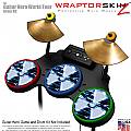 Radioactive Blue Skin by WraptorSkinz� fits Guitar Hero 4 World Tour Drum Set for Nintendo Wii, XBOX 360, PS2 & PS3 (DRUMS NOT INCLUDED)
