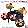 Radioactive Red Skin by WraptorSkinz� fits Guitar Hero 4 World Tour Drum Set for Nintendo Wii, XBOX 360, PS2 & PS3 (DRUMS NOT INCLUDED)