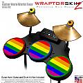 Rainbow Stripes Skin by WraptorSkinz� fits Guitar Hero 4 World Tour Drum Set for Nintendo Wii, XBOX 360, PS2 & PS3 (DRUMS NOT INCLUDED)