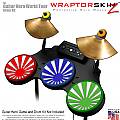 Rising Sun Colors Skin by WraptorSkinz� fits Guitar Hero 4 World Tour Drum Set for Nintendo Wii, XBOX 360, PS2 & PS3 (DRUMS NOT INCLUDED)