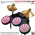 Rising Sun Pink Skin by WraptorSkinz� fits Guitar Hero 4 World Tour Drum Set for Nintendo Wii, XBOX 360, PS2 & PS3 (DRUMS NOT INCLUDED)