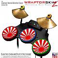 Rising Sun Red Skin by WraptorSkinz� fits Guitar Hero 4 World Tour Drum Set for Nintendo Wii, XBOX 360, PS2 & PS3 (DRUMS NOT INCLUDED)
