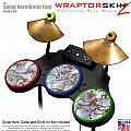 Rusted Metal Skin by WraptorSkinz� fits Guitar Hero 4 World Tour Drum Set for Nintendo Wii, XBOX 360, PS2 & PS3 (DRUMS NOT INCLUDED)