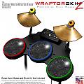 Stardust Black Skin by WraptorSkinz� fits Guitar Hero 4 World Tour Drum Set for Nintendo Wii, XBOX 360, PS2 & PS3 (DRUMS NOT INCLUDED)